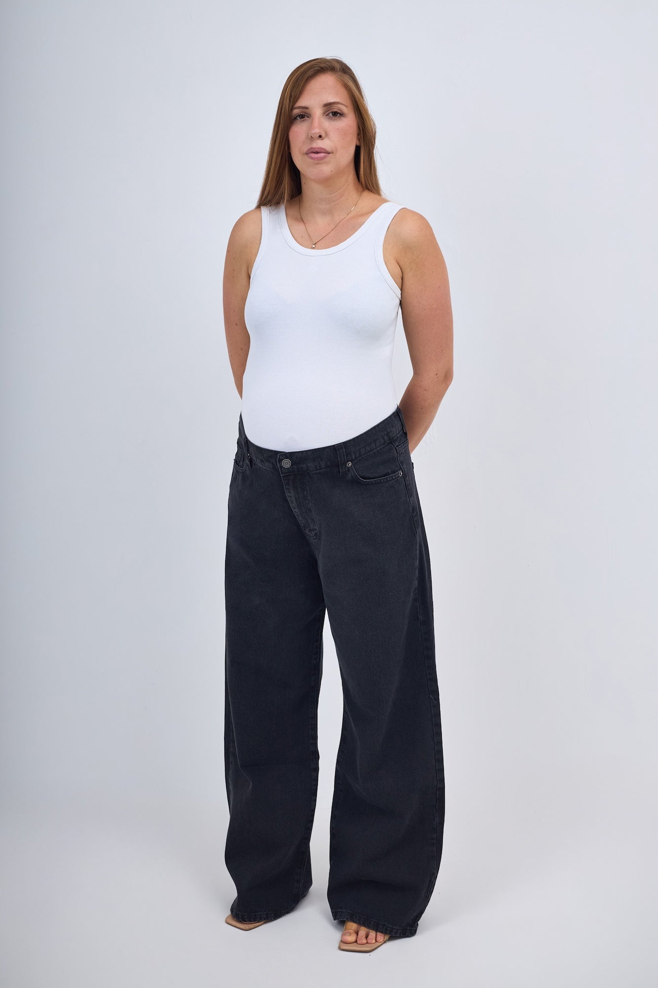 Aria wide leg jeans - Black