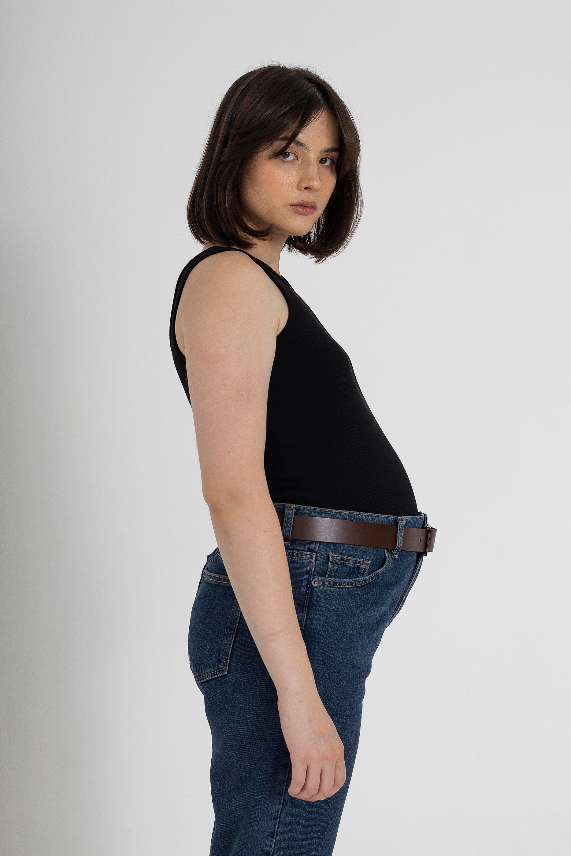 Rib cotton bodysuit - Black