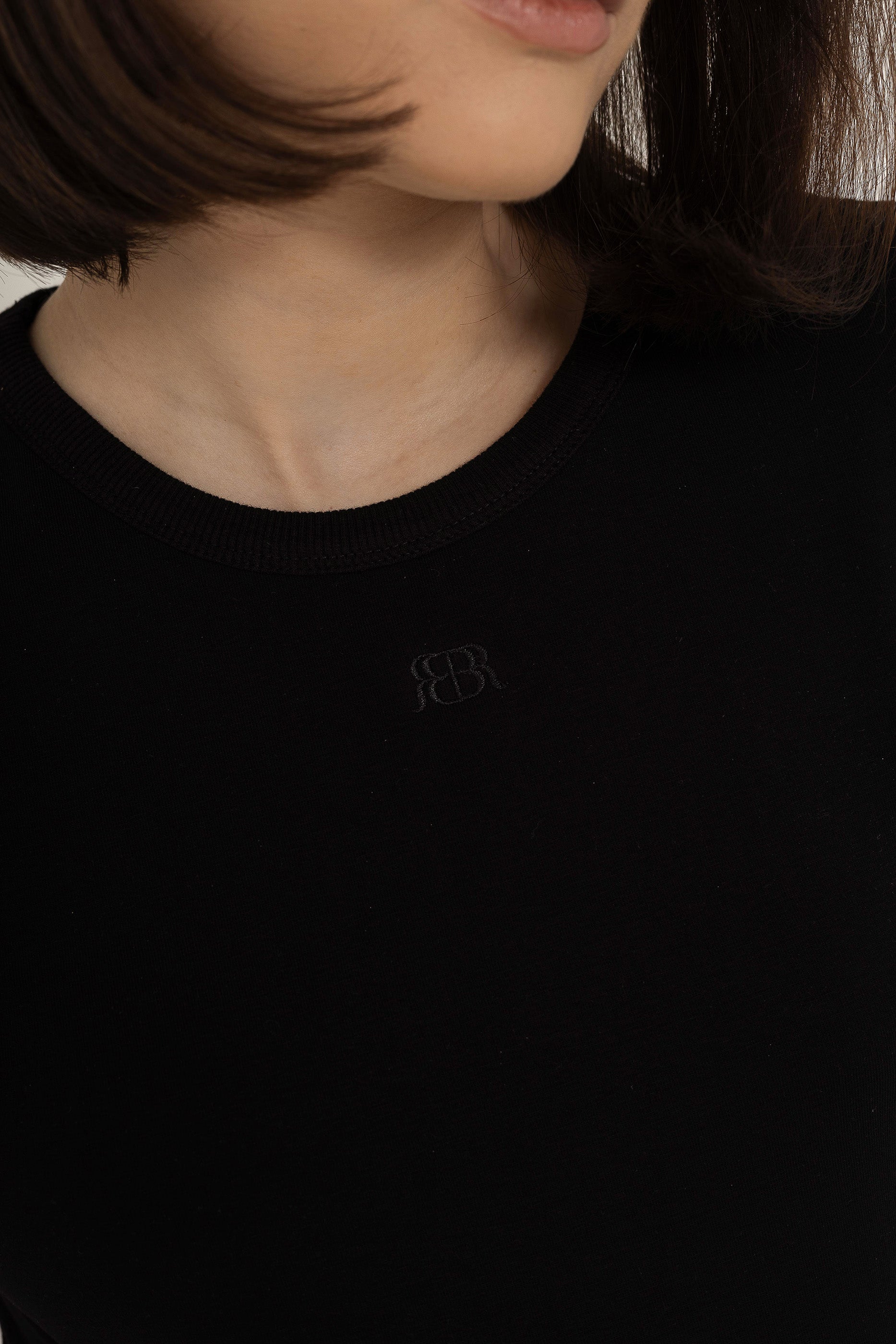 T cotton bodysuite - Black