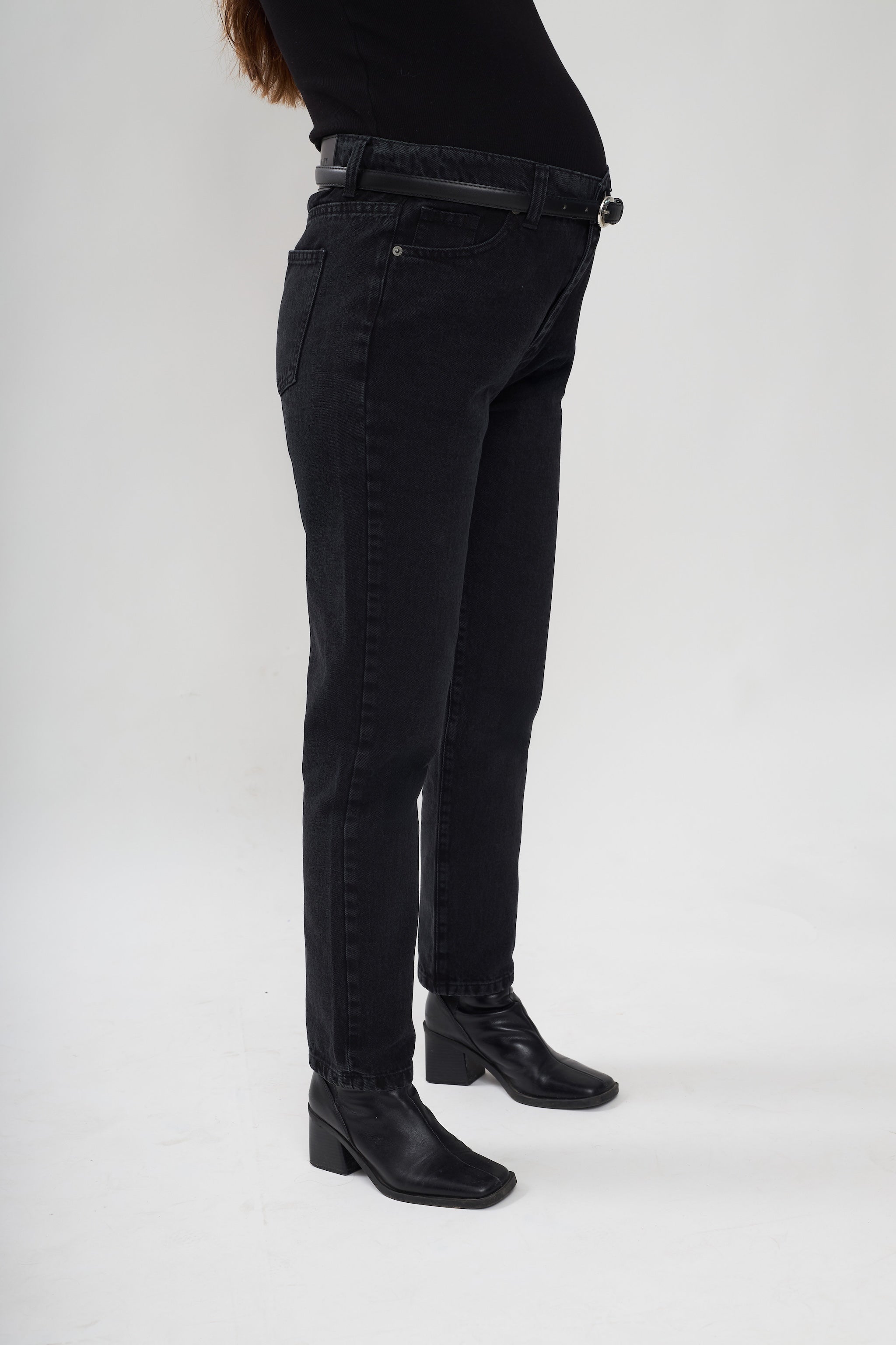 Mila mom jeans - Black