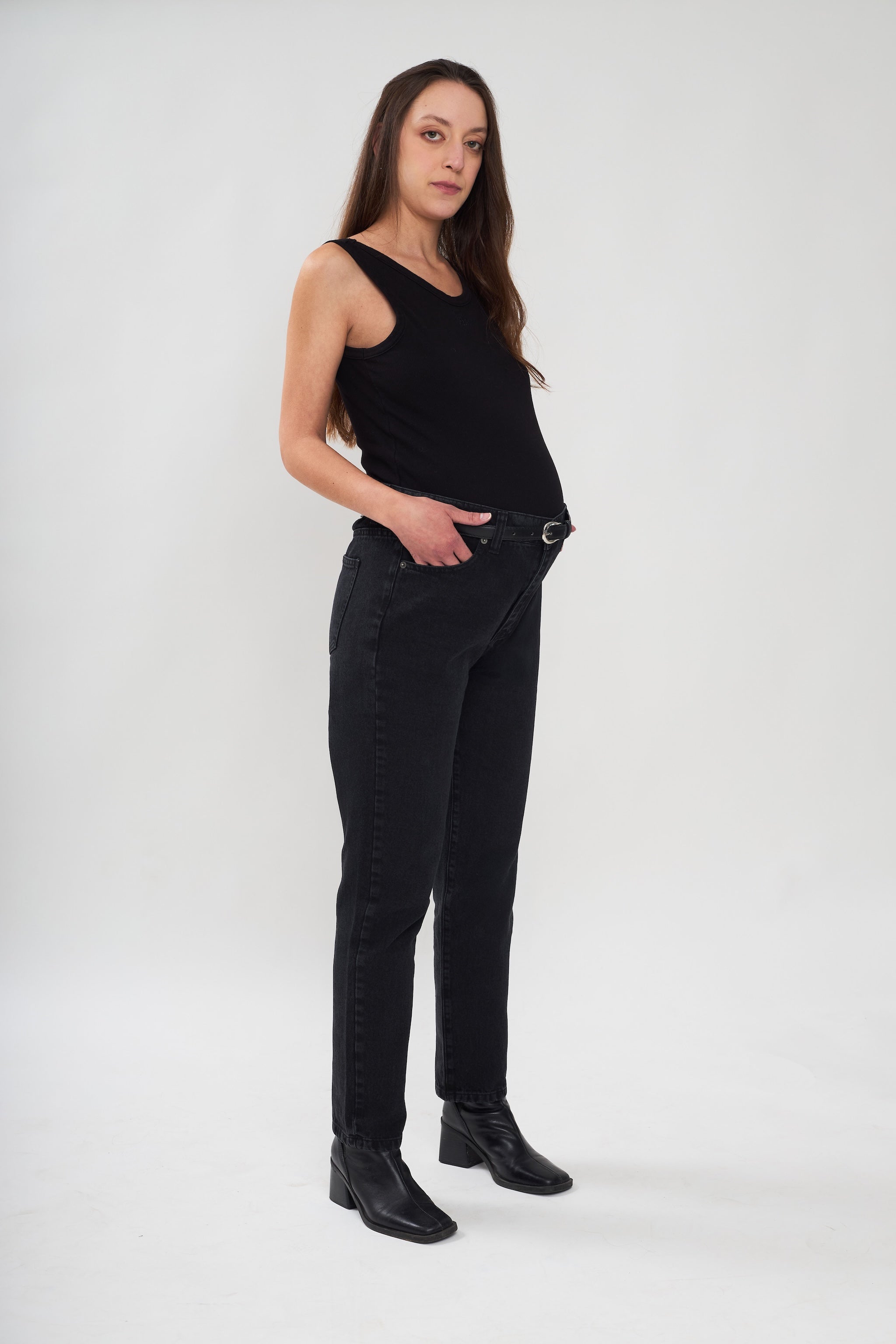Mila mom jeans - Black