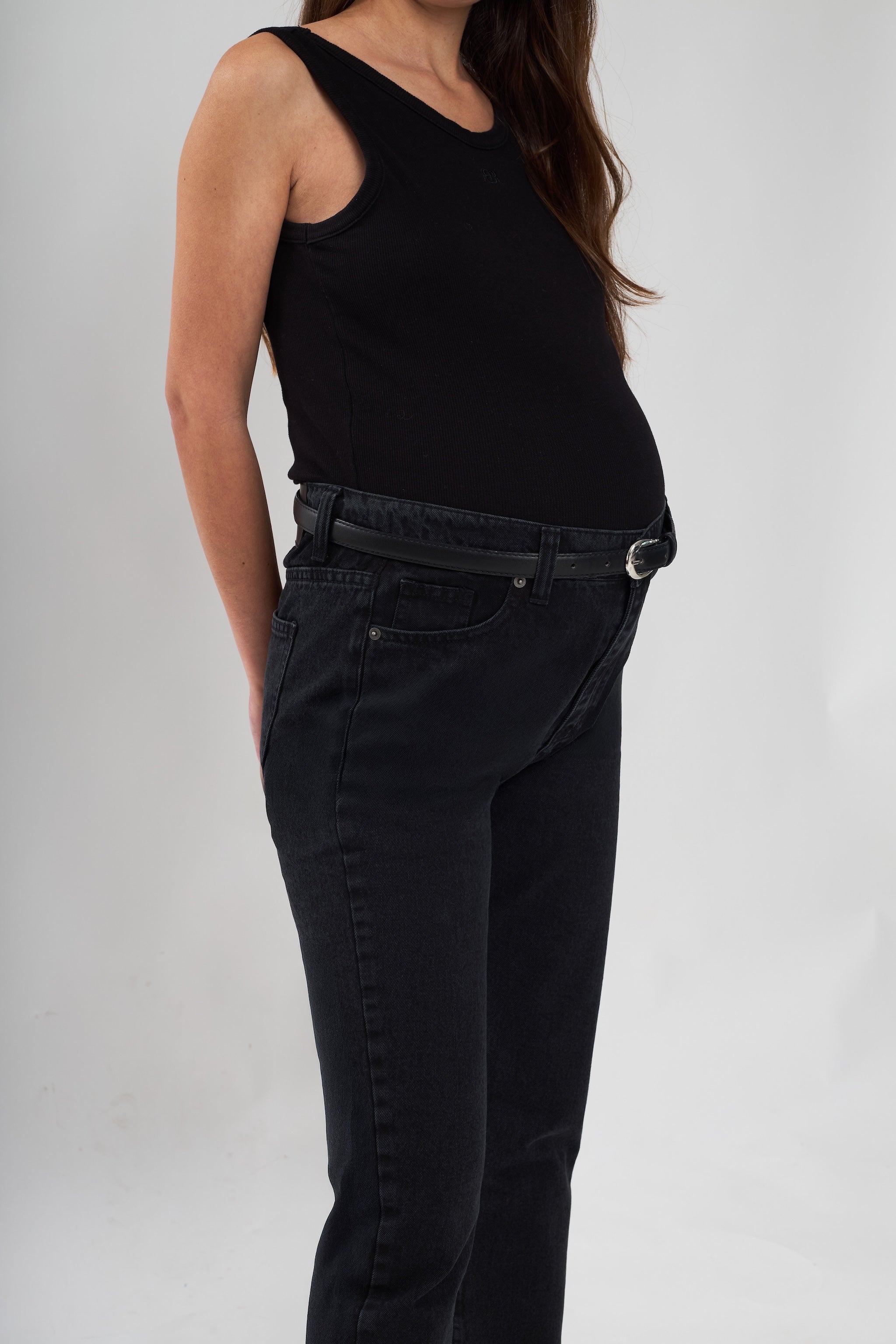 Mila mom jeans - Black