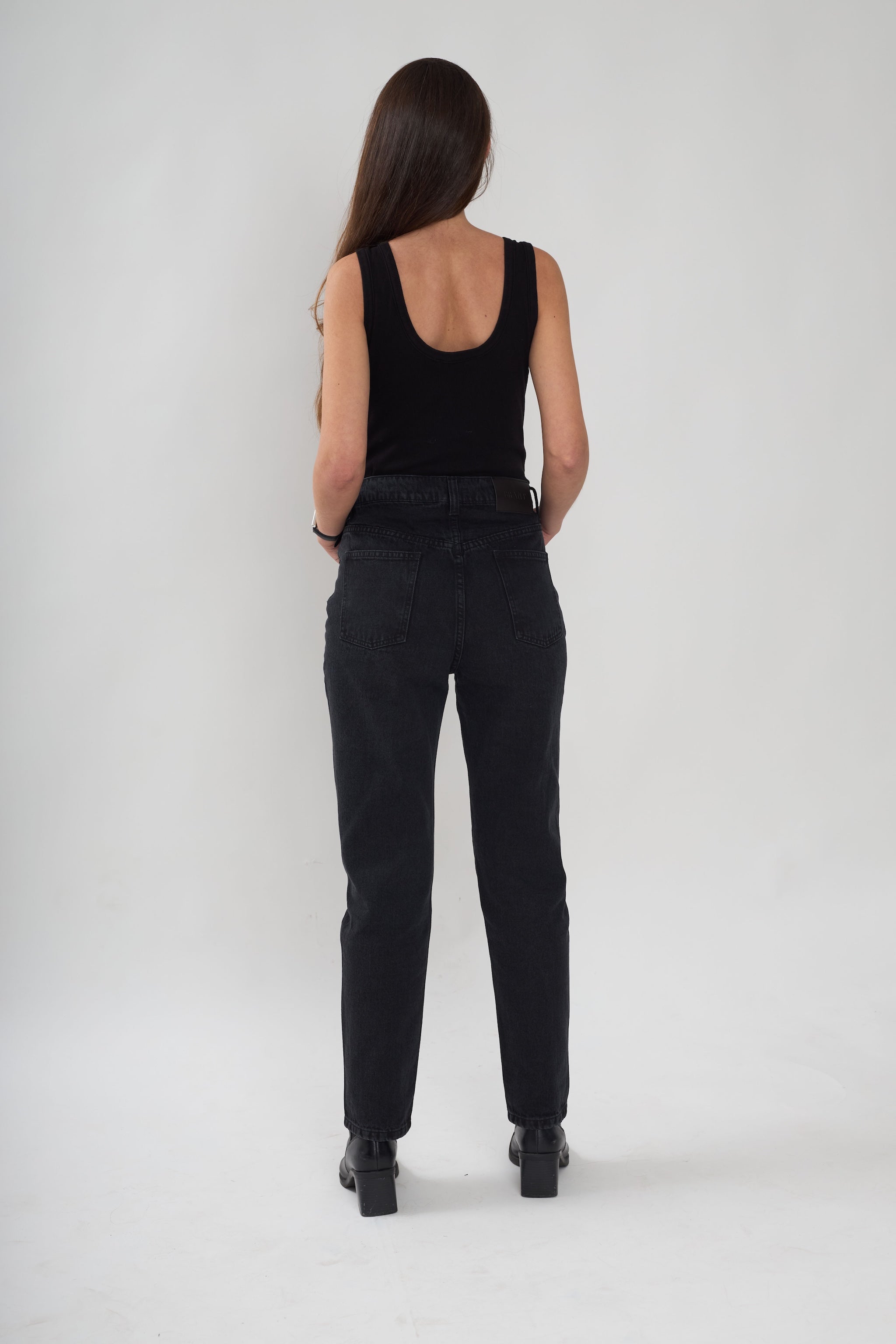 Mila mom jeans - Black