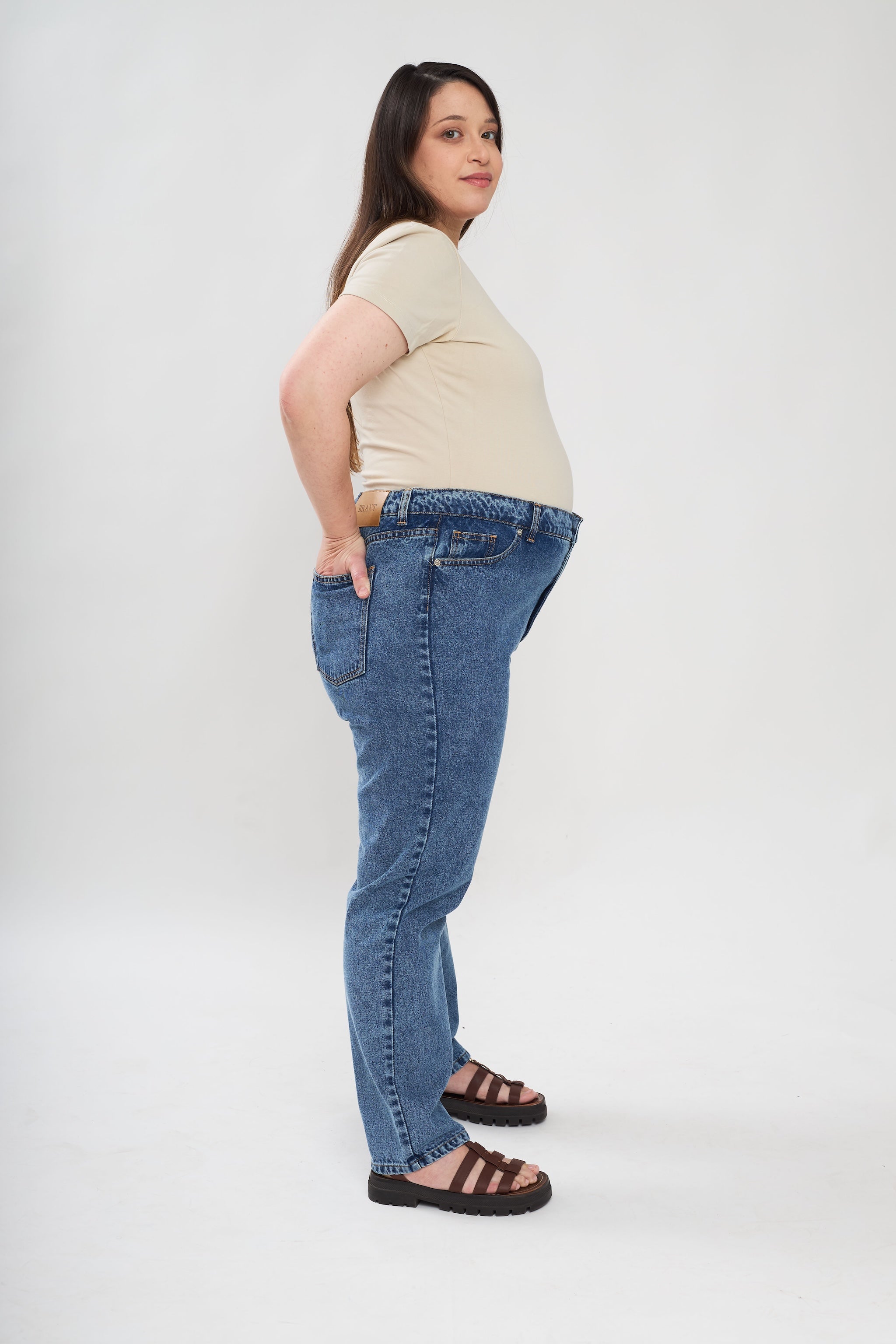 Mila mom jeans- blue wash