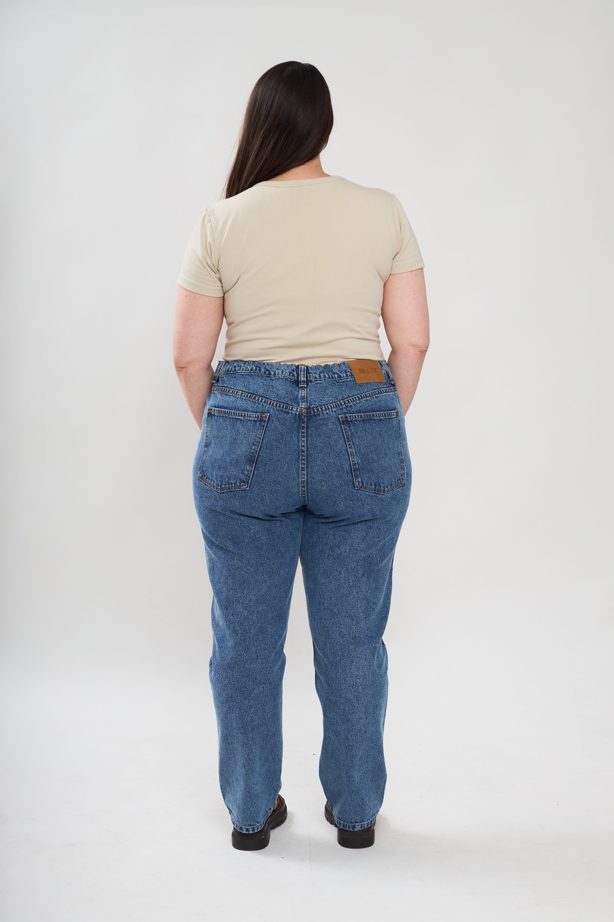 Mila mom jeans- blue wash