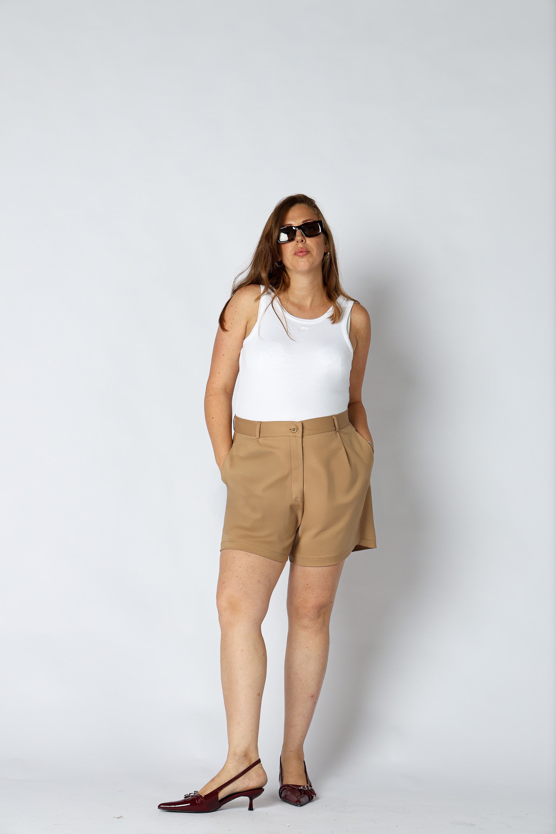 Prada cotton shorts - Camel