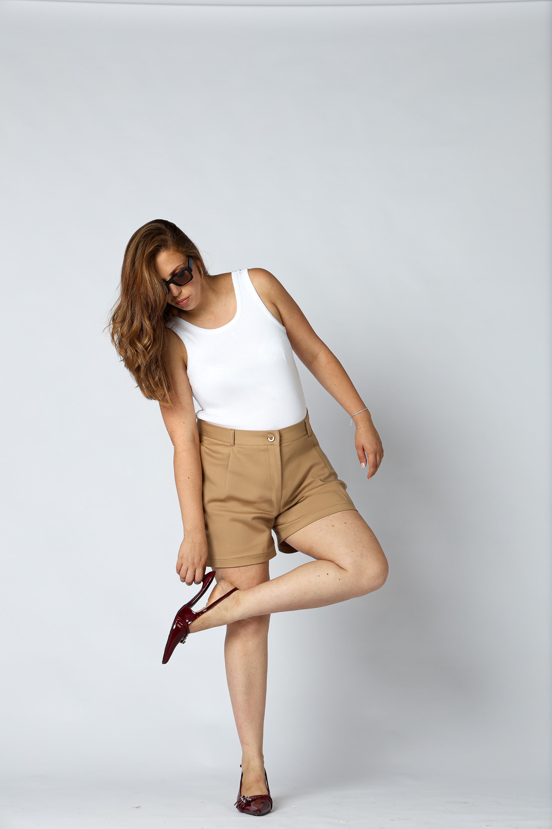 Prada cotton shorts - Camel
