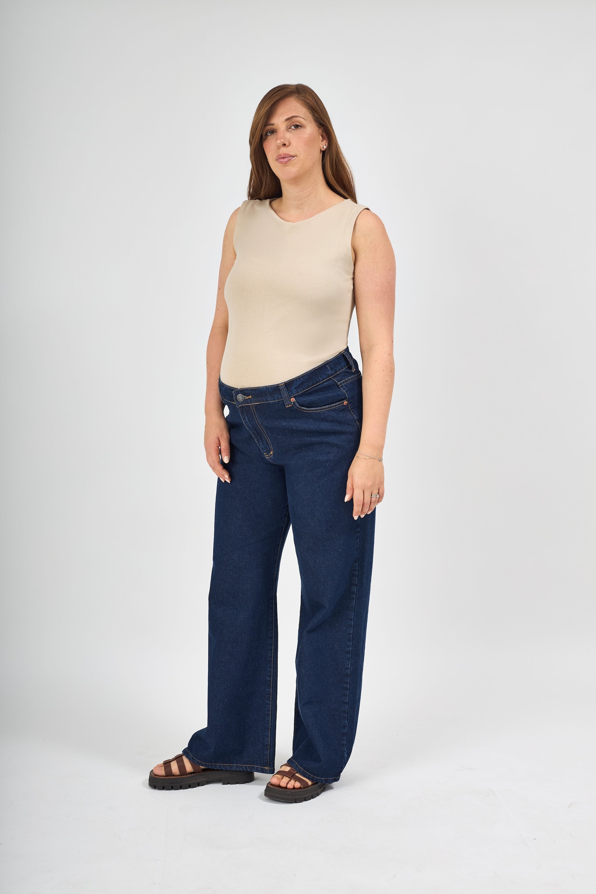 Aria wide leg jeans - Dark Blue
