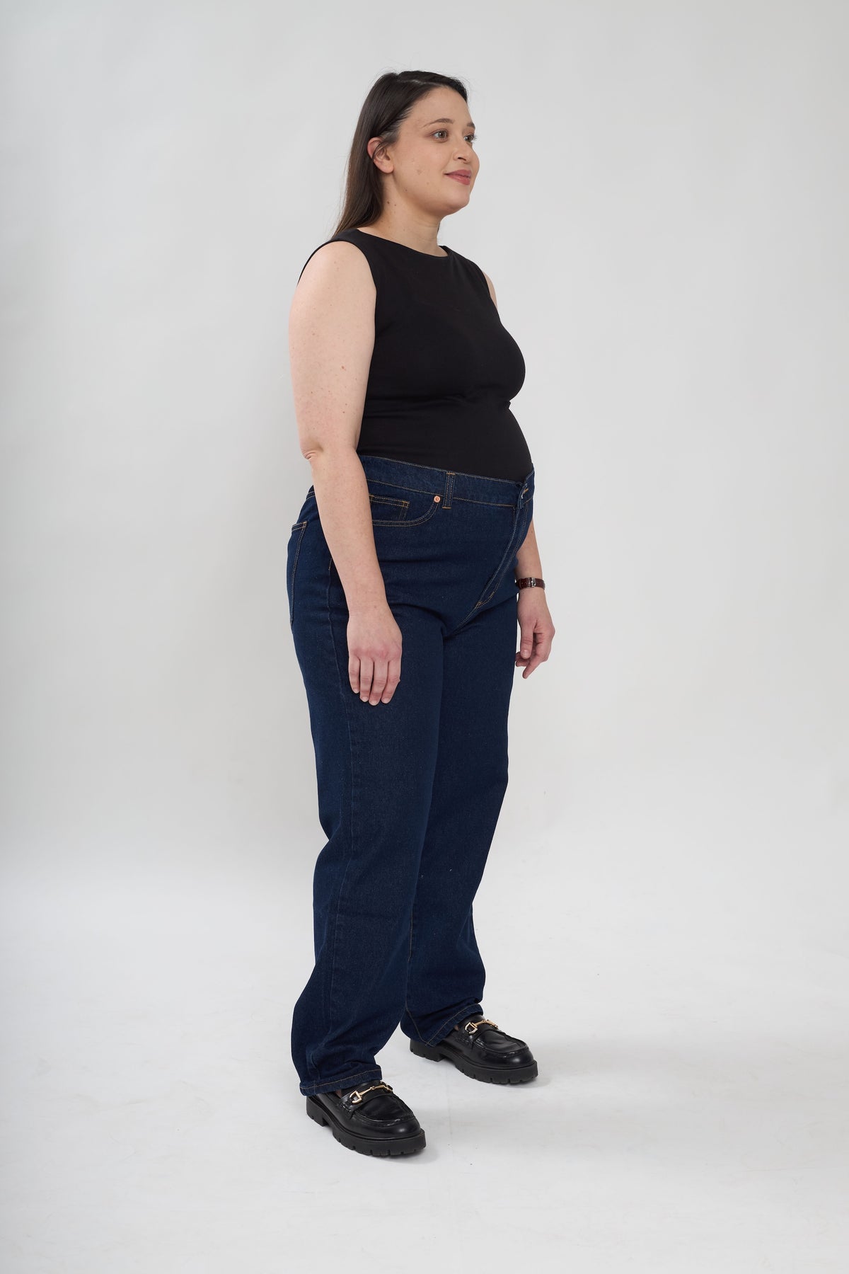 Freya straight jeans - Dark Blue