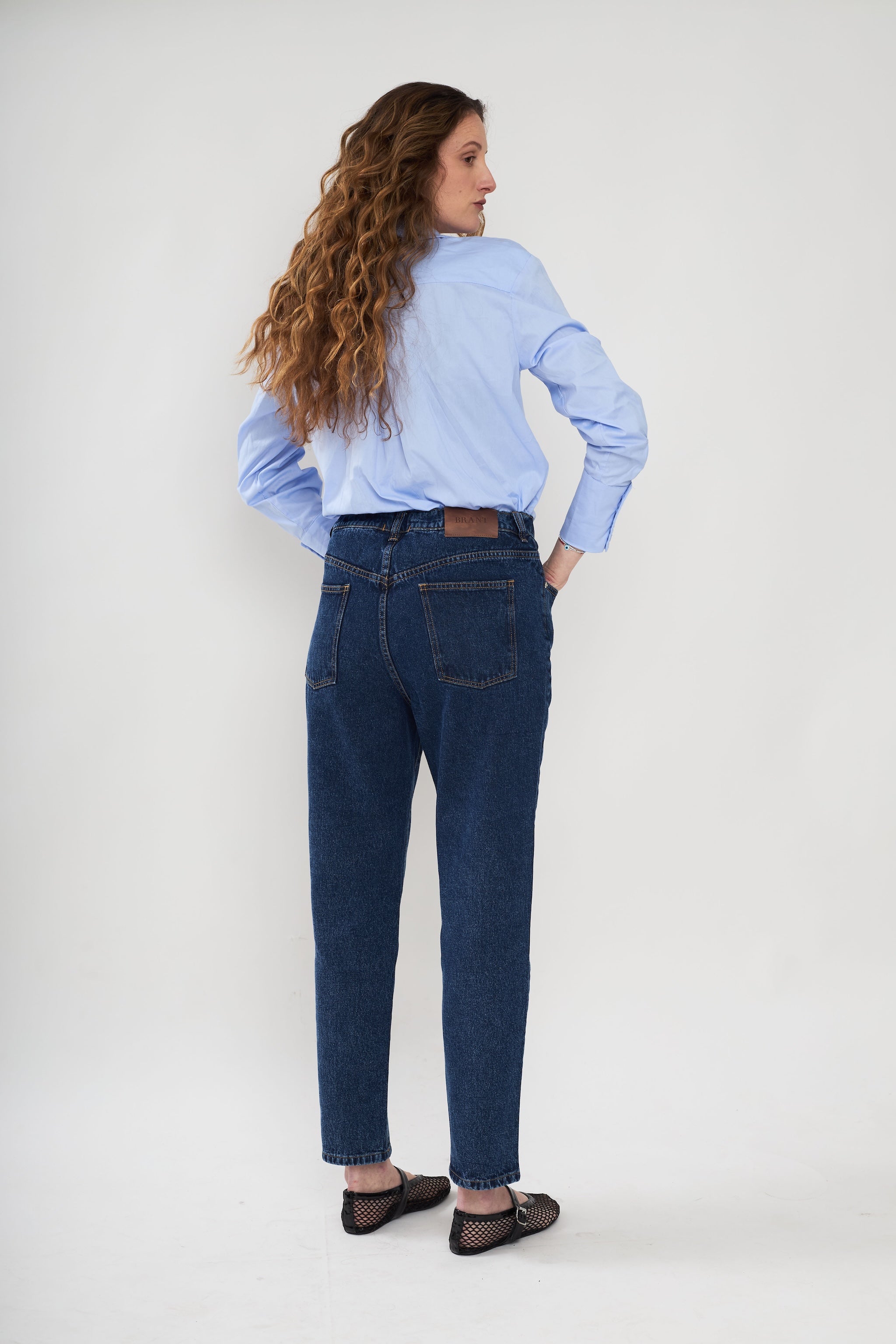 Mila mom jeans - Dark Blue