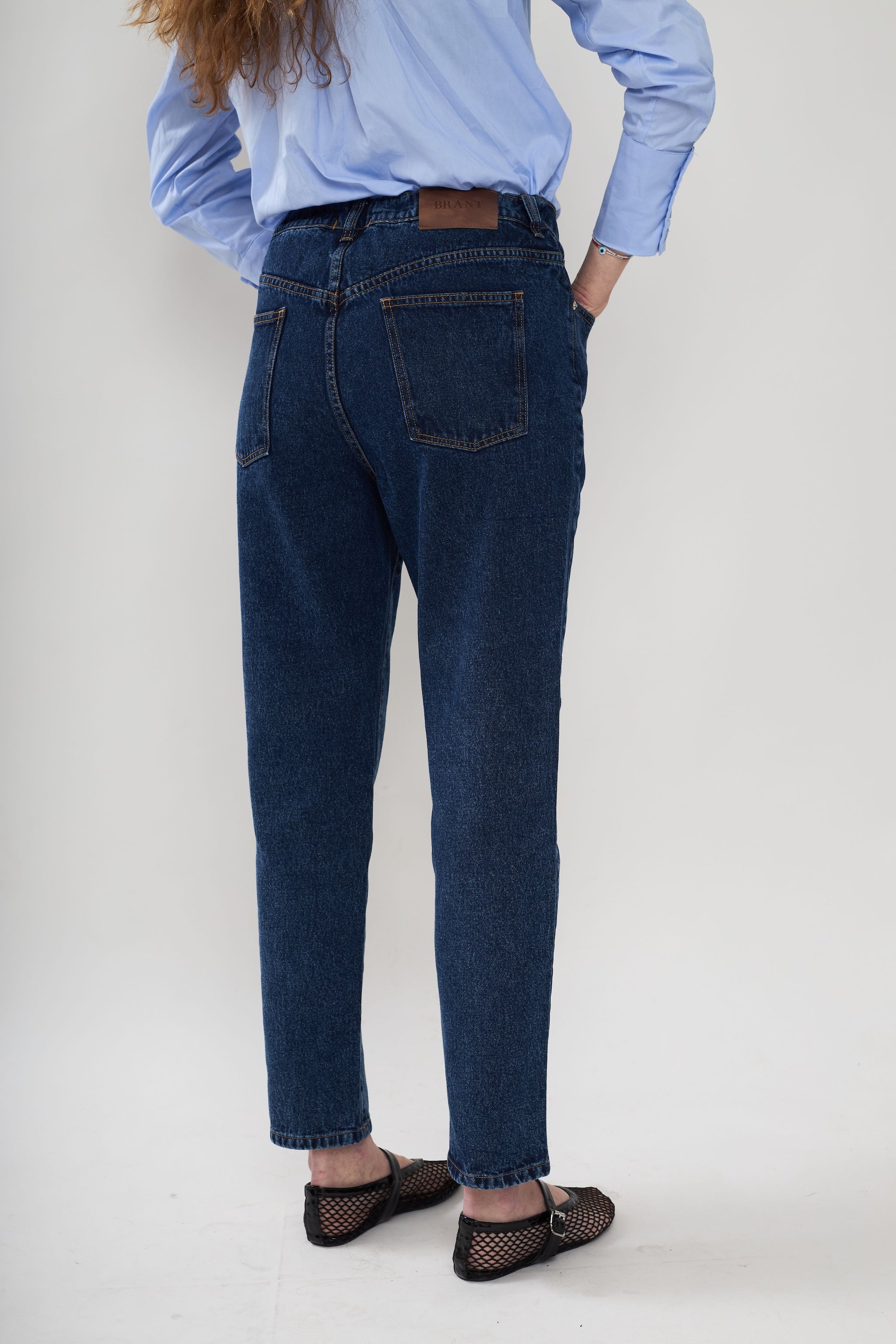 Mila mom jeans - Dark Blue