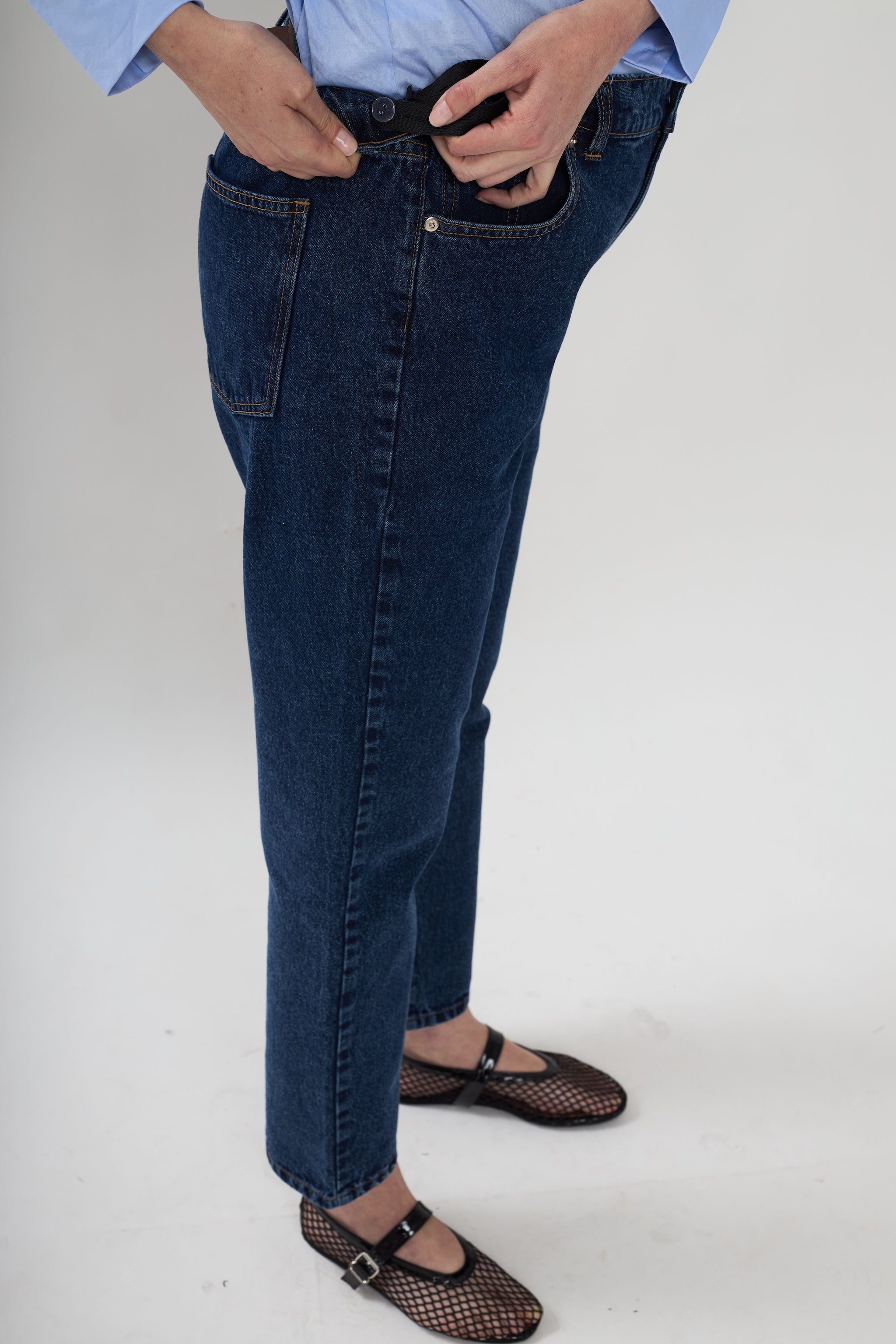 Mila mom jeans - Dark Blue