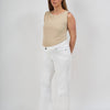 Aria wide leg jeans- white