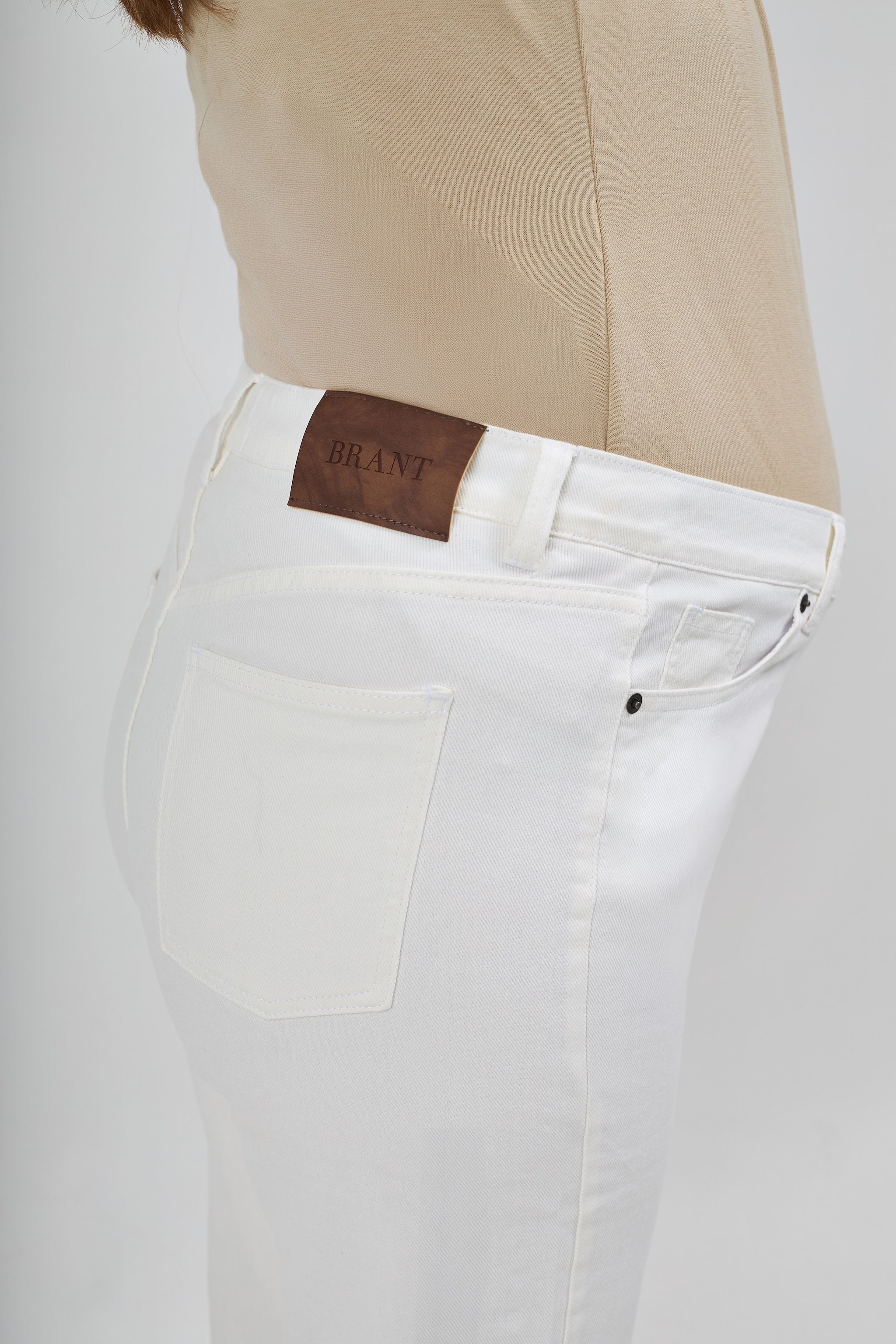 Aria wide leg jeans- white