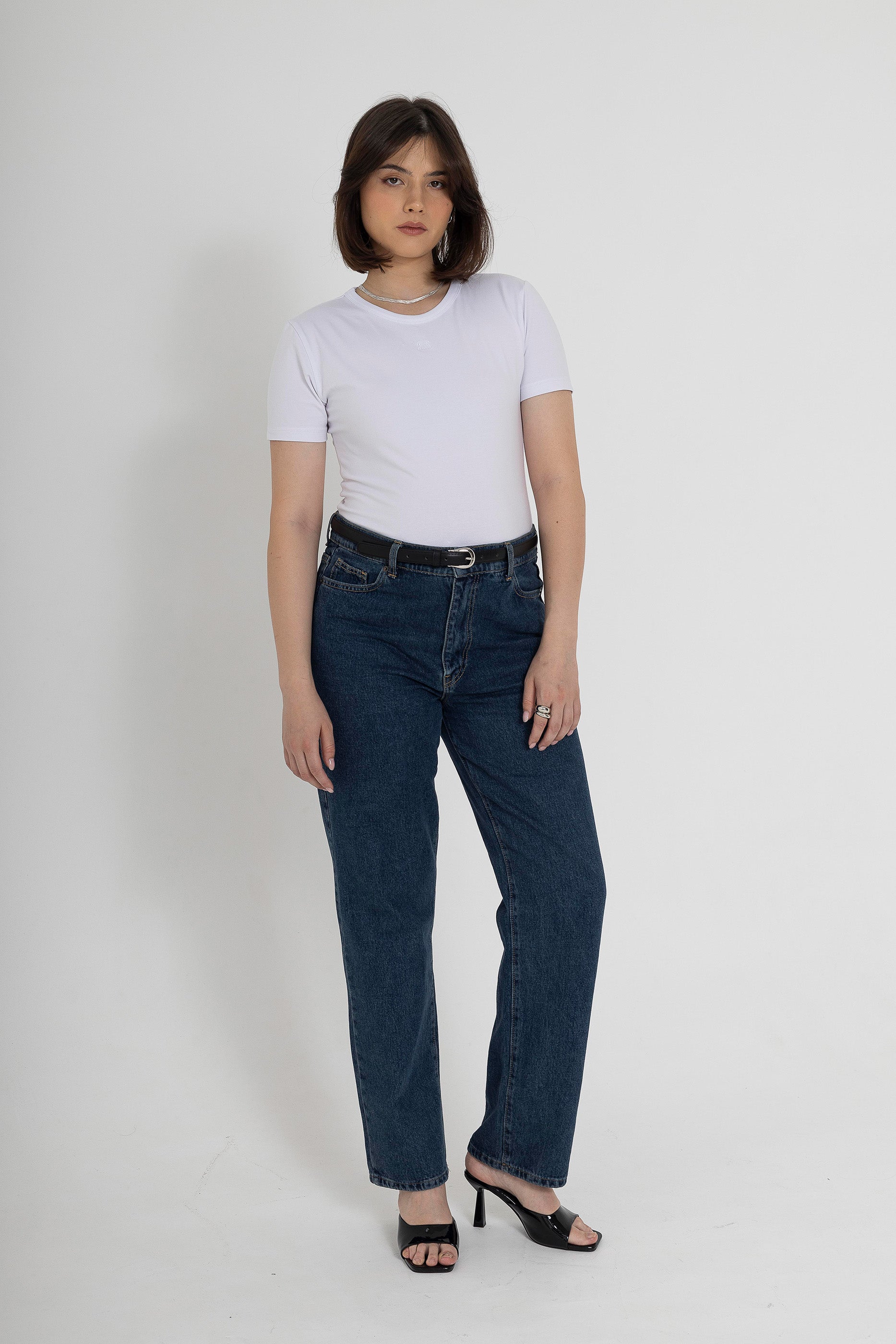 T cotton bodysuite - White